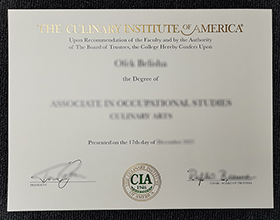 美国烹饪学院毕业证-Culinary Institute of America diploma